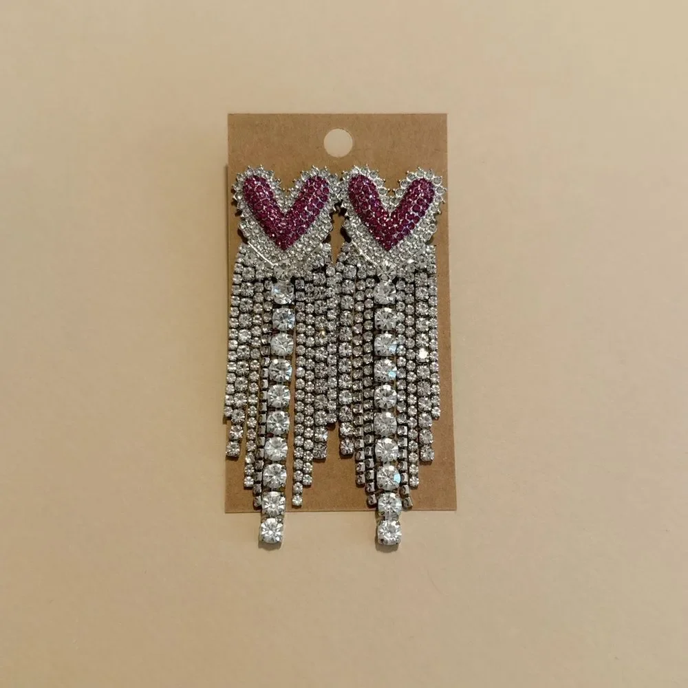Rhinestone drop Earrings #1623